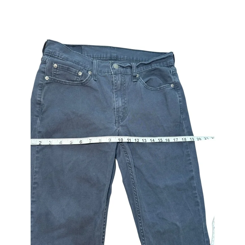 Levi's 514 Straight Fit Jeans Mens W30‎ L32 Gray Denim Pants